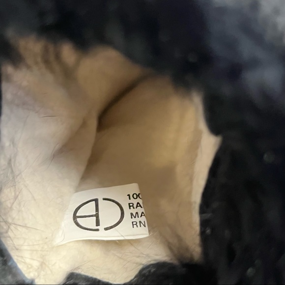 Vintage Rabbit Fur Cuff Gloves One Size - Picture 6 of 6